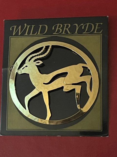 Wild Bryde Antelope Brooch Framed, Full-Body, Species Photo - Unofficial Wild Bryde Collector's Guide
