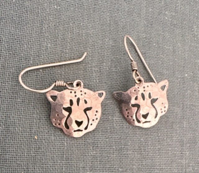 Wild Bryde Cheetah Earrings, Pendant Face Only, Whimsical, Species Photo - Unofficial Wild Bryde Collector's Guide