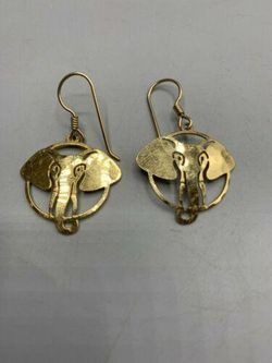 Wild Bryde Elephant Earrings Framed, Face Only, Whimsical - Unofficial Wild Bryde Collector's Guide