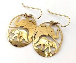 Wild Bryde Elephant Earrings, Pendant, Posts Framed, Pairs & Families, Species Photo - Unofficial Wild Bryde Collector's Guide