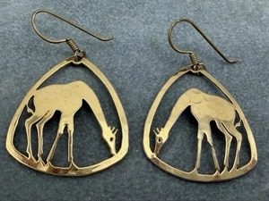 Wild Bryde Giraffe Earrings, Pendant Framed, Full-Body - Unofficial Wild Bryde Collector's Guide