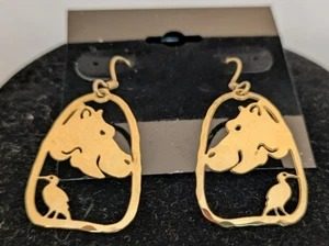 Wild Bryde Hippo Earrings Framed, Landscape, Face Only - Unofficial Wild Bryde Collector's Guide