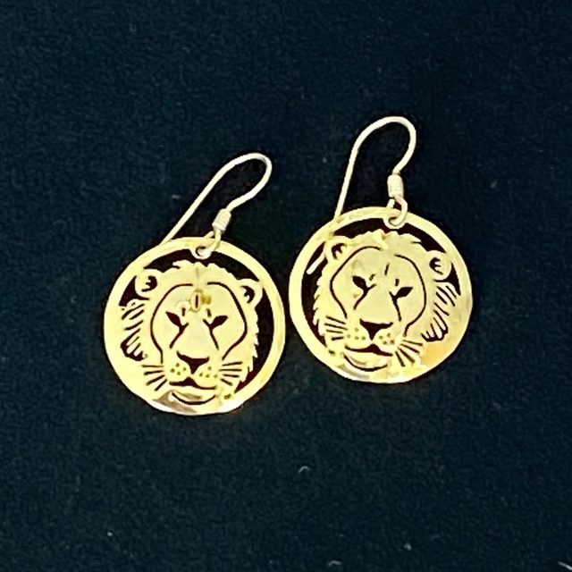 Wild Bryde Lion Pendant, Earrings Framed, Face Only - Unofficial Wild Bryde Collector's Guide