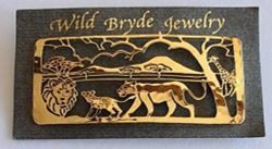Wild Bryde Lion Brooch Landscape, Pairs & Families, Framed - Unofficial Wild Bryde Collector's Guide