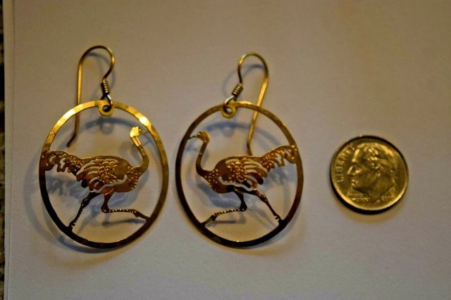 Wild Bryde Ostrich Earrings Framed, Full-Body, Naturalistic - Unofficial Wild Bryde Collector's Guide