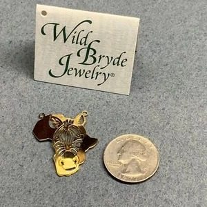 Wild Bryde Zebra Pendant Face Only, Map-Based - Unofficial Wild Bryde Collector's Guide