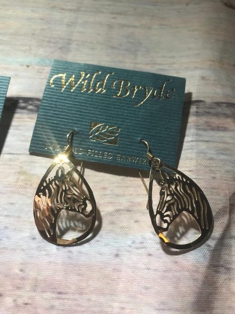 Wild Bryde Zebra Earrings Framed, Face Only - Unofficial Wild Bryde Collector's Guide