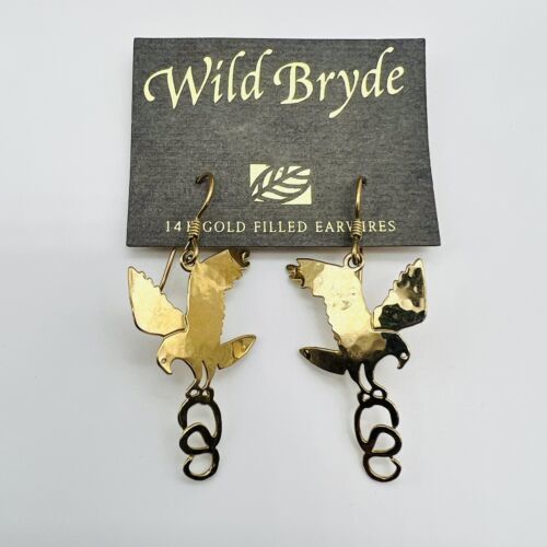 Snake Eagle* in Flight — Earrings