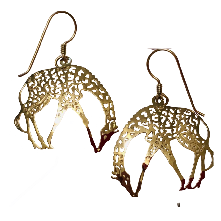 Wild Bryde Giraffe Earrings Full-Body, Species Photo, Naturalistic - Unofficial Wild Bryde Collector's Guide