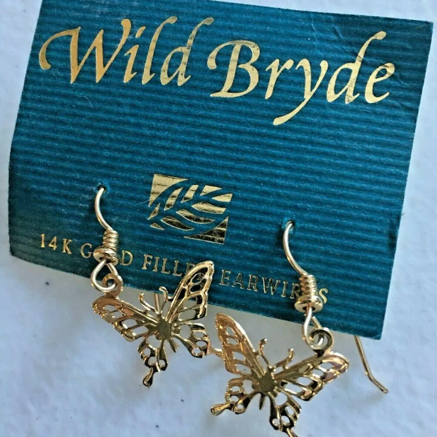 Wild Bryde Swallowtail Butterfly Earrings Full-Body, Species Photo - Unofficial Wild Bryde Collector's Guide