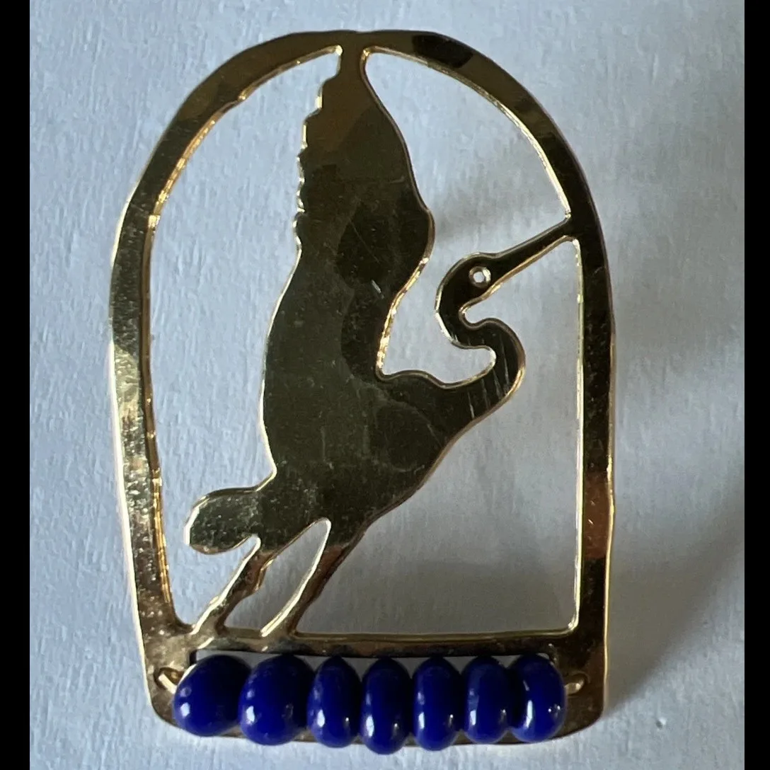Wild Bryde Egret Earrings, Brooch Species Ambiguous, Full-Body, Framed - Unofficial Wild Bryde Collector's Guide
