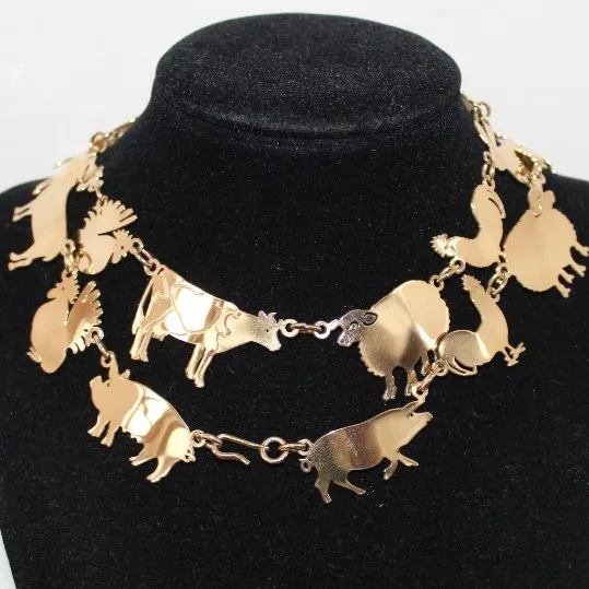 Wild Bryde Mouse & Sheep & Hen & Rooster & Sow & Pig & Turkey & Rabbit & Horse Necklace Full-Body, Whimsical, Dangles or Articulation - Unofficial Wild Bryde Collector's Guide