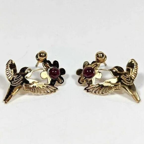 Wild Bryde Anna's Hummingbird Earrings Full-Body, Landscape, Beading - Unofficial Wild Bryde Collector's Guide